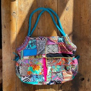 Pualani Patchwork Beach Bag NWOT